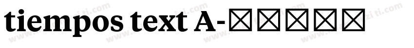tiempos text A字体转换